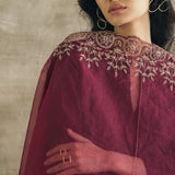 Pin-Tuck and Zari Kurta Set