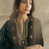 Velvet Mughal Motif Kurta Set