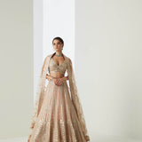 Nude Beige Embroidered Lehenga