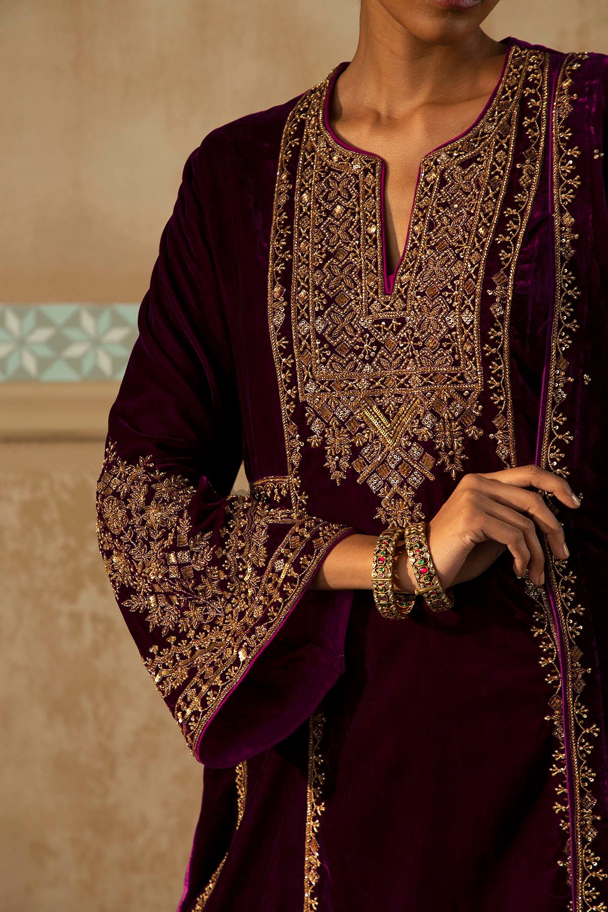 Shabnami Zardozi Kurta Set -RTS