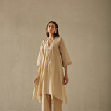 Silk Chanderi Zari Kurta Set