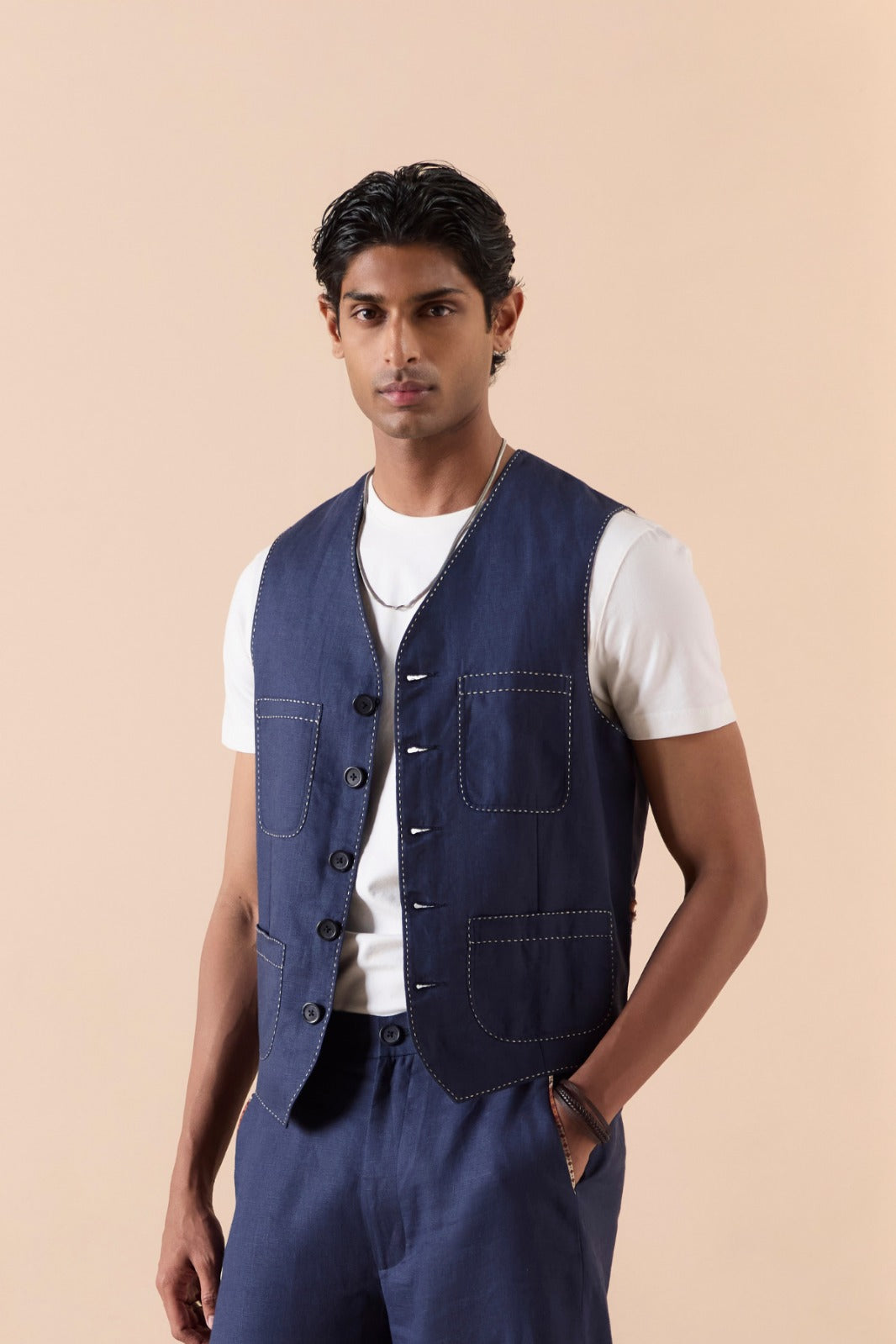 Windsor - Navy Gilet