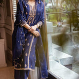 Silk Chanderi Heavy Mughal Kurta Set