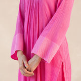 Asymmetrical Cotton Gauze Kurta Set