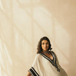 Ebony & Ivory Embroidered Kaftan