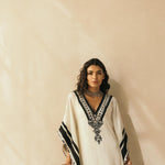 Ebony & Ivory Embroidered Kaftan