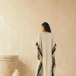 Ebony & Ivory Embroidered Kaftan