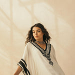 Ebony & Ivory Embroidered Kaftan