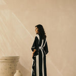 Ebony & Ivory Striped Kaftan