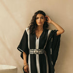 Ebony & Ivory Striped Kaftan