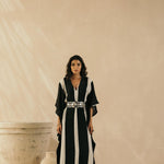 Ebony & Ivory Striped Kaftan