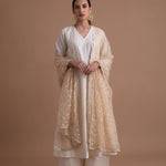 Ivory Twist Pleated Kurta Set