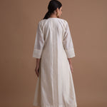 Ivory Twist Pleated Kurta Set