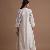 Ivory Twist Pleated Kurta Set