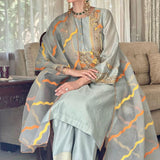 Waves Embroidered Kurta Set