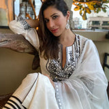 Ebony & Ivory Trellis Kurta Set