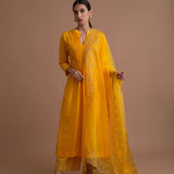 Pin-Tuck and Zari Kurta Set-HYD